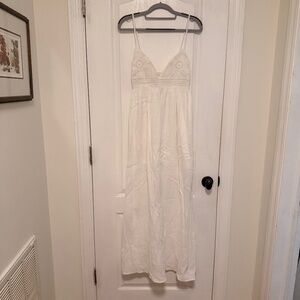 White Crocheted Maxi Dress